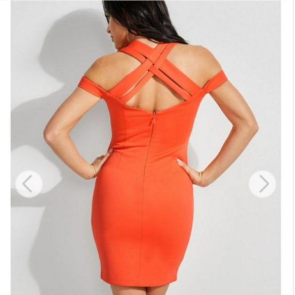 Guess Valorie Crisscross Bodycon Mini Dress - Picture 3 of 4